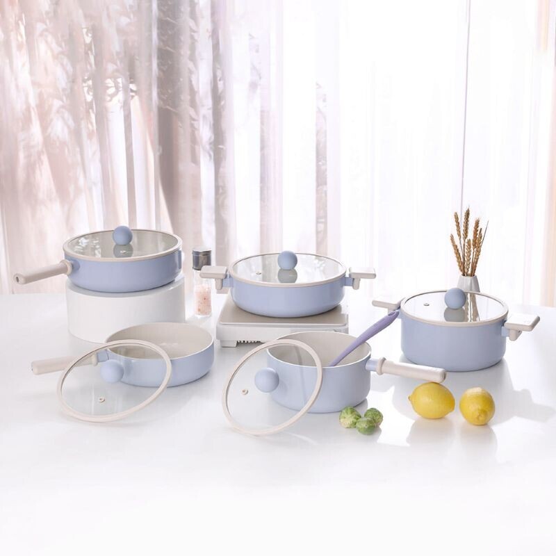 (주)네오플램,네오플램 소이 인덕션 냄비 5종세트(18편수+20양수+24전골+20멀티팬+24멀티팬)